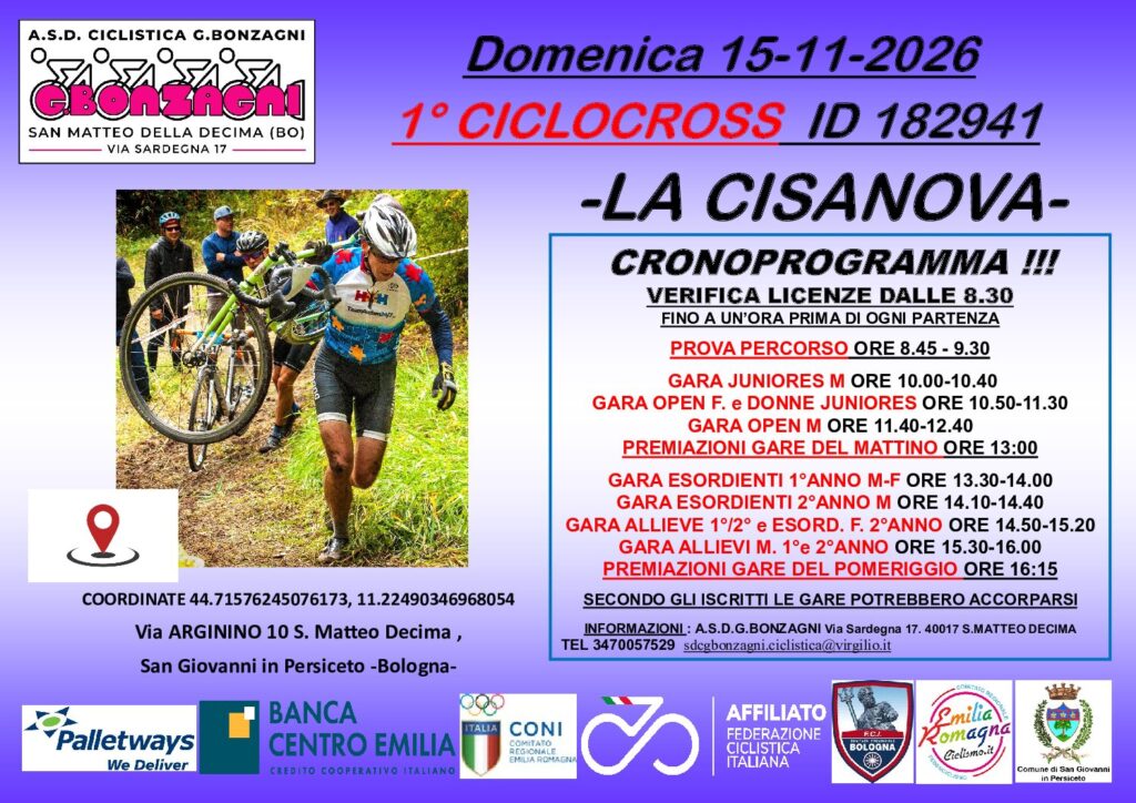 1° CICLOCROSS LA CISANOVA